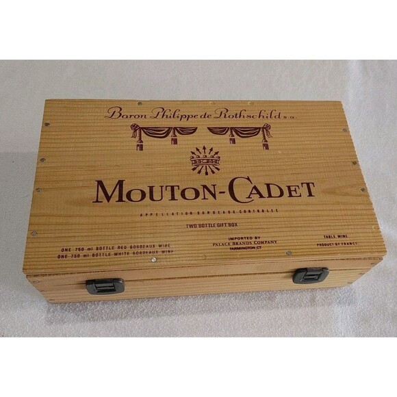 Mouton-Cadet Other - Vintage Mouton Cadet Baron Philippe De Rothschild Wine Box France